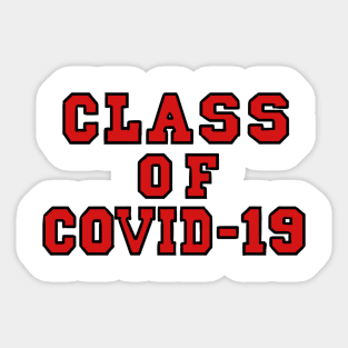 Class of Covid-19 Red Sticker